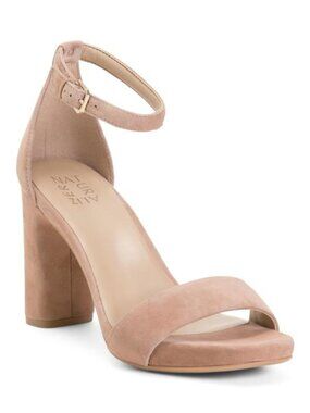 NATURALIZER PREMIUM Suede Joy Heeled Dress Sandals